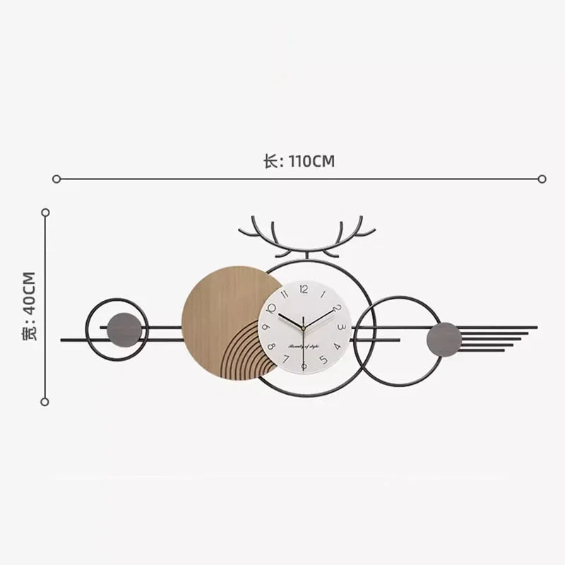 Long Light Luxury Wall Clock