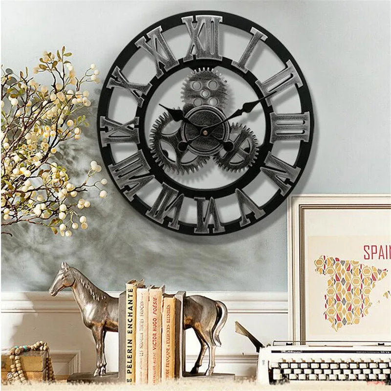 Industrial Style Wall Clock