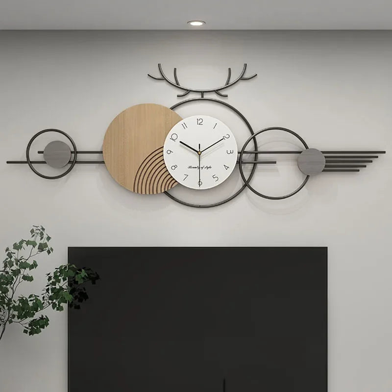 Long Light Luxury Wall Clock