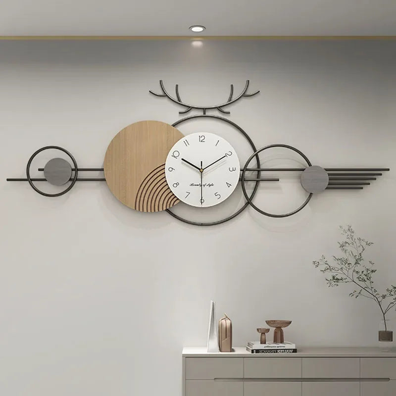 Long Light Luxury Wall Clock